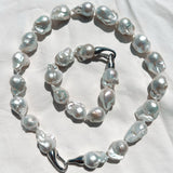 Ikecho Silver Pebble Necklace