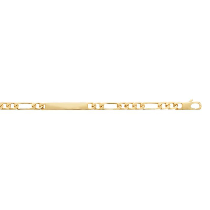 18K Gold-Plated Figaro Identity Bracelet