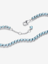 Pandora Sparkling Light Blue Tennis Bracelet