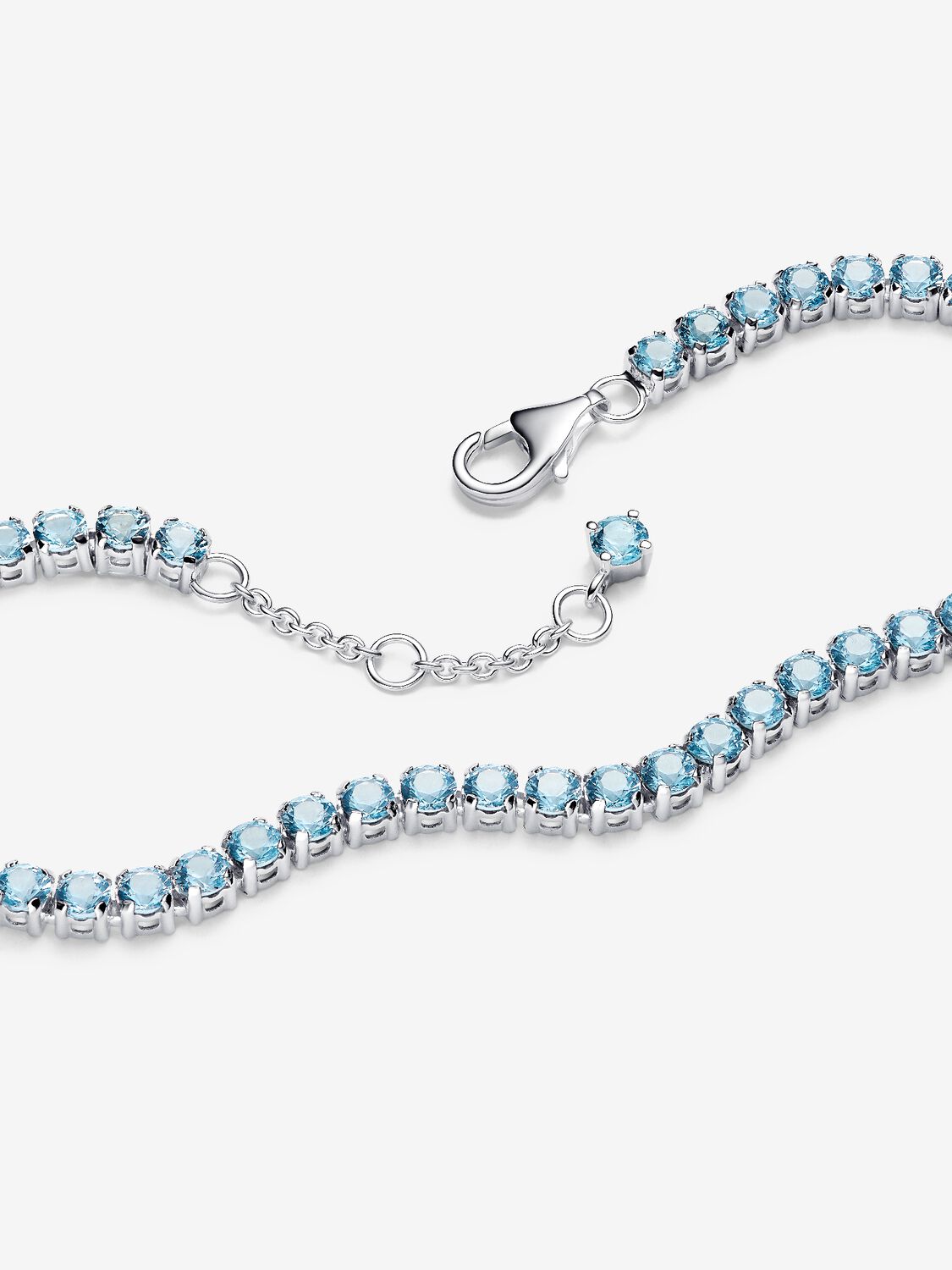 Pandora Sparkling Light Blue Tennis Bracelet