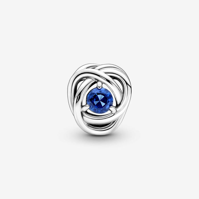 September Crystal Birthstone Eternity Circle Charm
