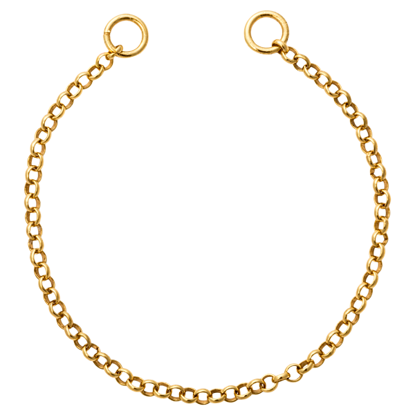 Nikki Lissoni Gold Plated Round Cable Tag Bracelet 11cm