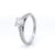 Round Brilliant Cut Diamond Ring Set in White Gold