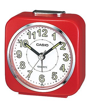Casio TQ-143-4 Travel Alarm Clock Red