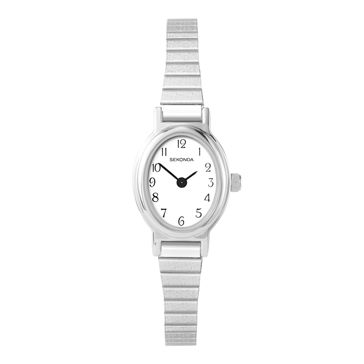 Sekonda Womens Silver Stainless Steel White Dial Watch