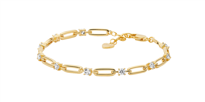 Ellani Open Oval Link Bracelet