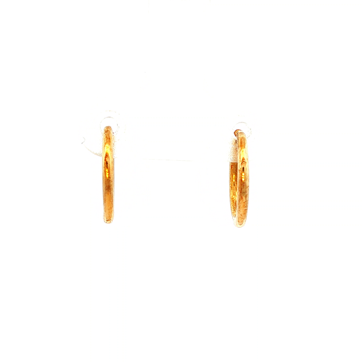 Sleeper Style Huggie Earrings in Yellow Gold