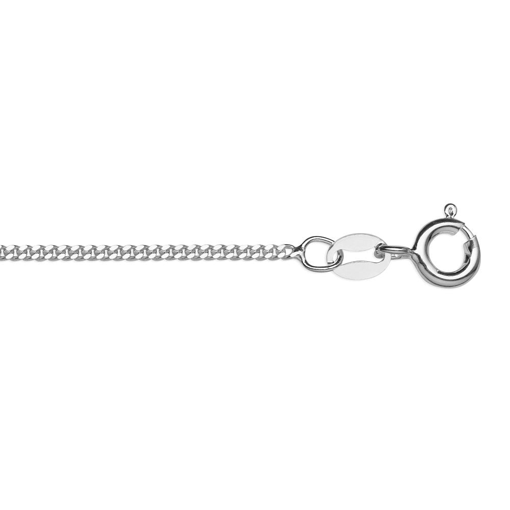 Sterling Silver Tight Curb Chain 45cm