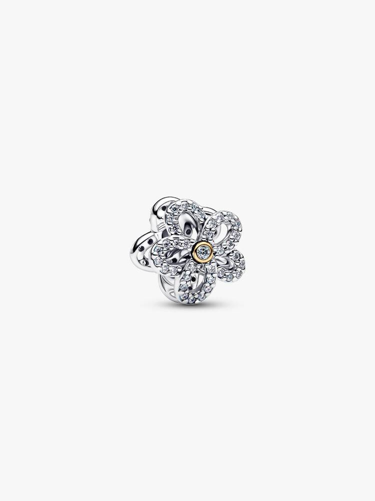 Pandora Pavé Flower Openwork Charm