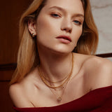 Ania Haie Gold Celestial Chunky Huggie Hoop Earrings