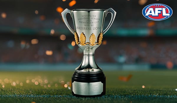 Brisbane Lions 2026 Official AFL Replica Mini Premiership Cup