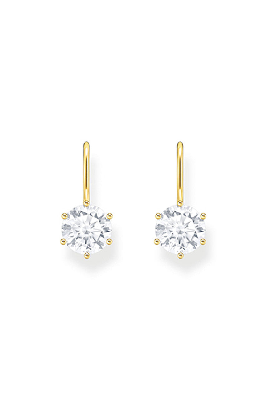 Thomas Sabo Earrings With White Zirconia Gold