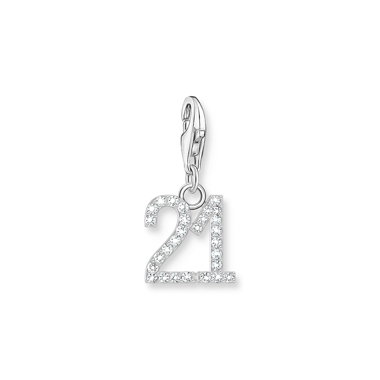 Thomas Sabo Number 21 silver charm