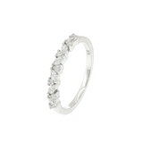 9ct White Gold Diamond Set Wedding Band
