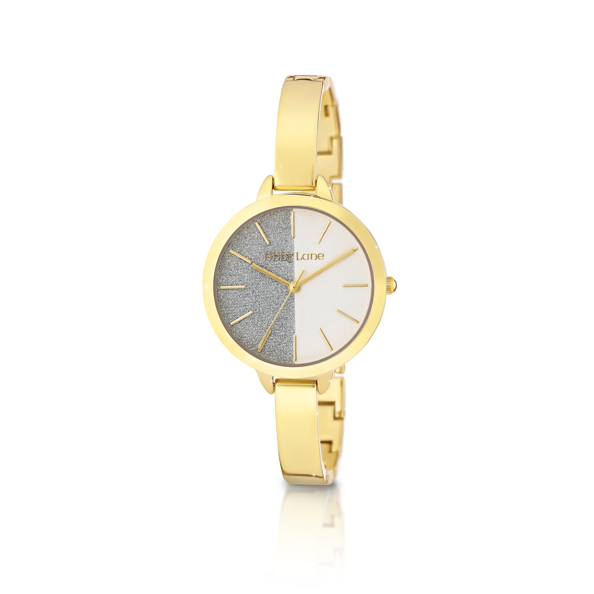 Abby Lane 'Sarah' Collection Ladies Watch Goldtone Case and Silver