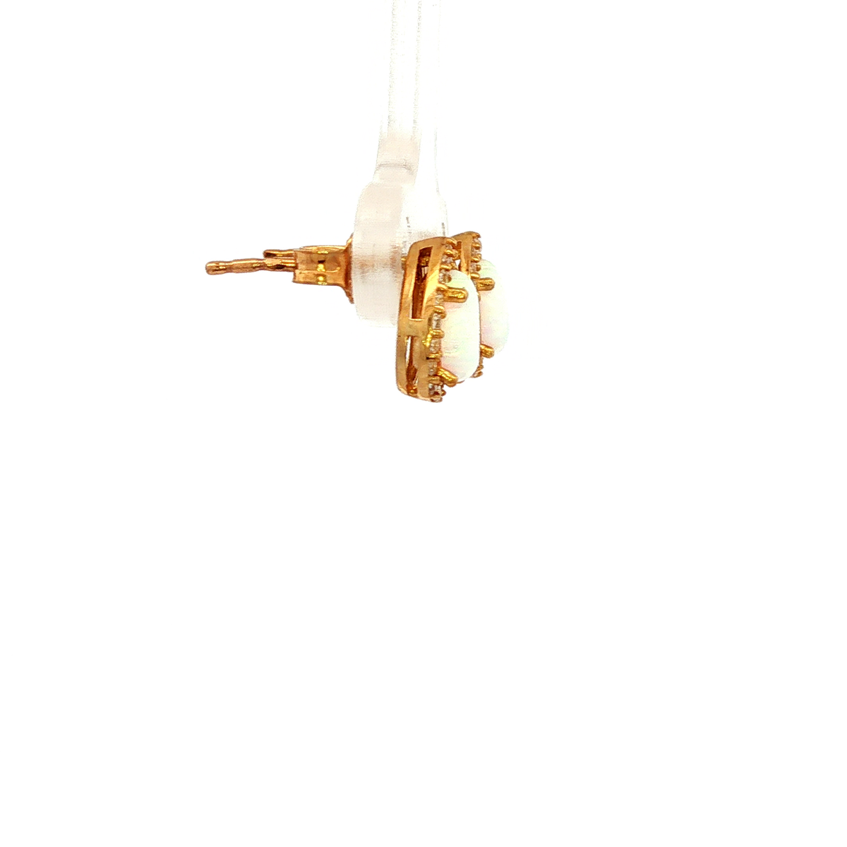 Tear Drop Stud Earrings in Yellow Gold