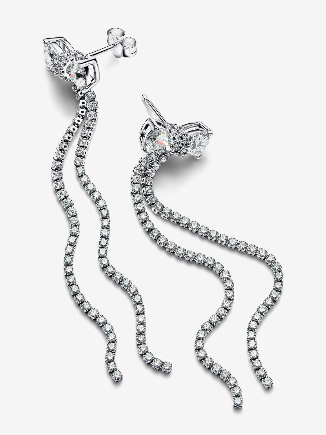 Pandora Pavé Bow Drop Earrings