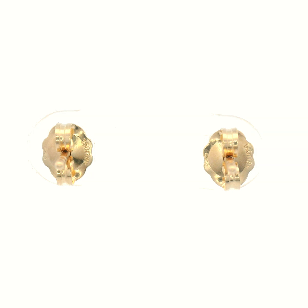 18ct YG 4 Claw Studs - 2=.40ct Round GH P1