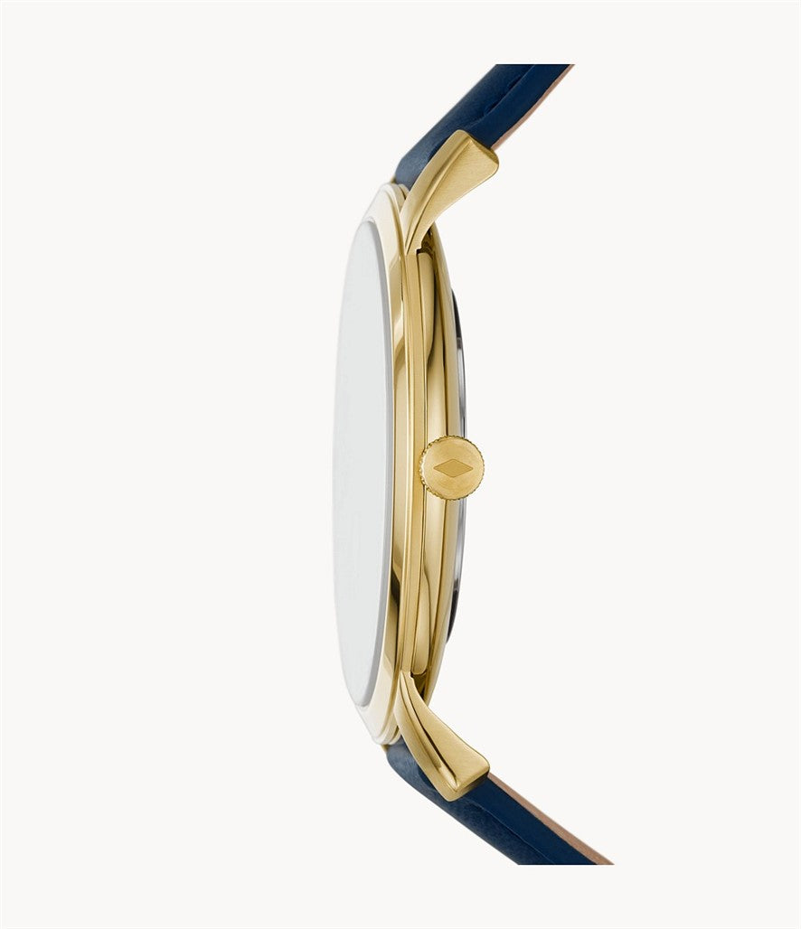 Fossil The Minimalist Blue and Gold Men's Watch