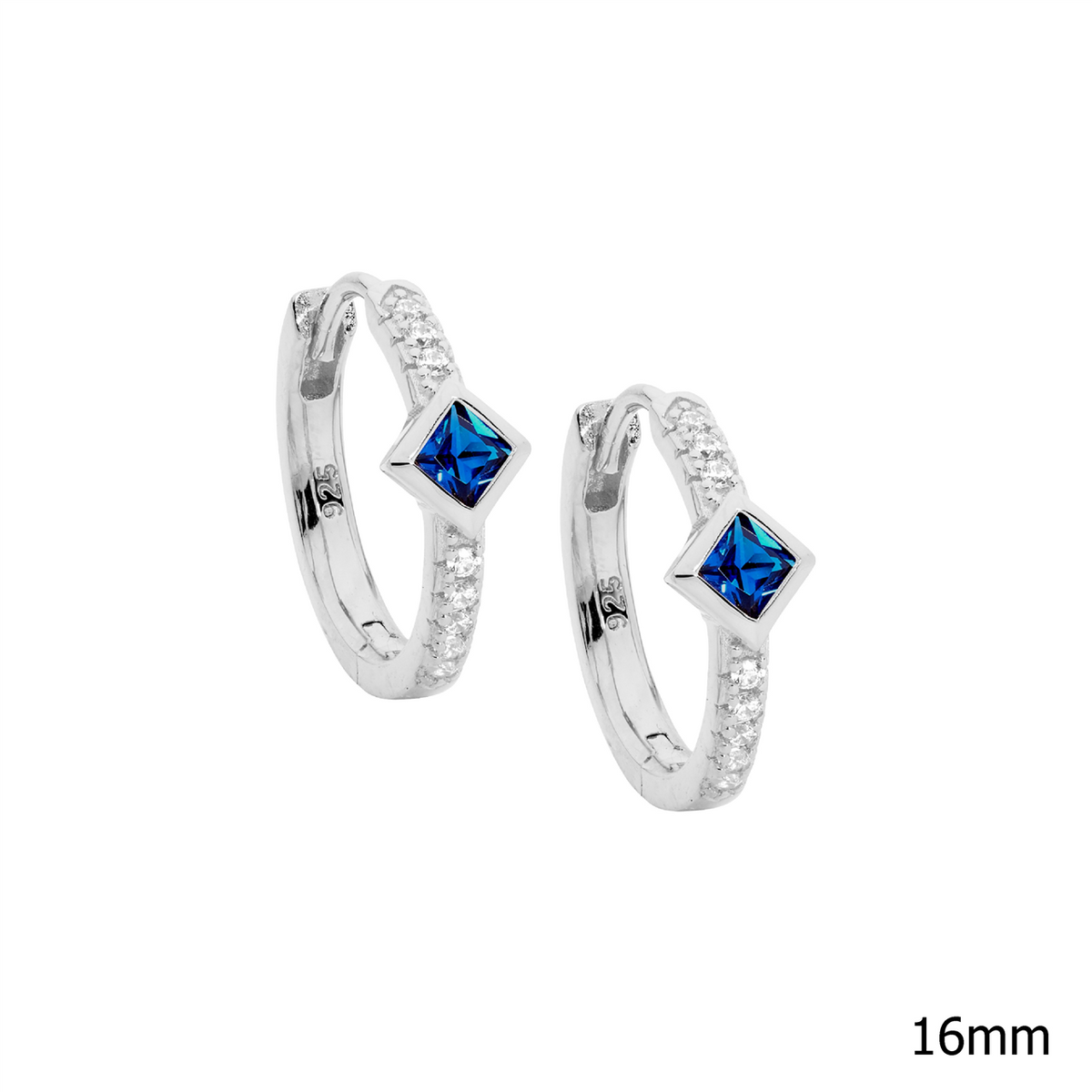 Ellani Sterling Silver CZ Studs