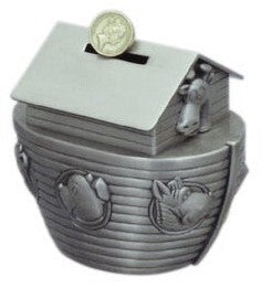 Russell Collection Giftware - Money Bank Noah'S Ark Pewter Finish