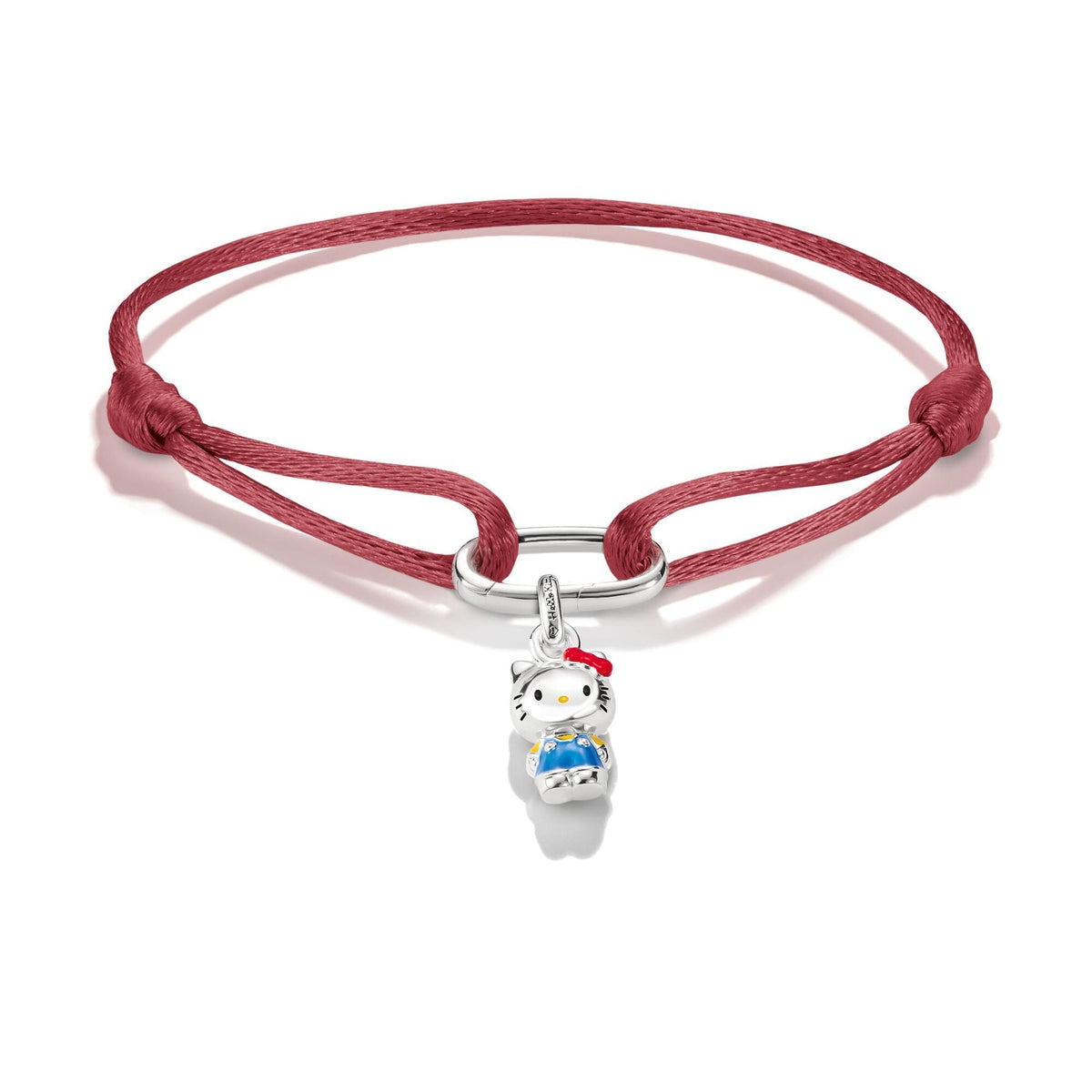 Thomas Sabo Hello Kitty Textile Bracelet Red with Charm