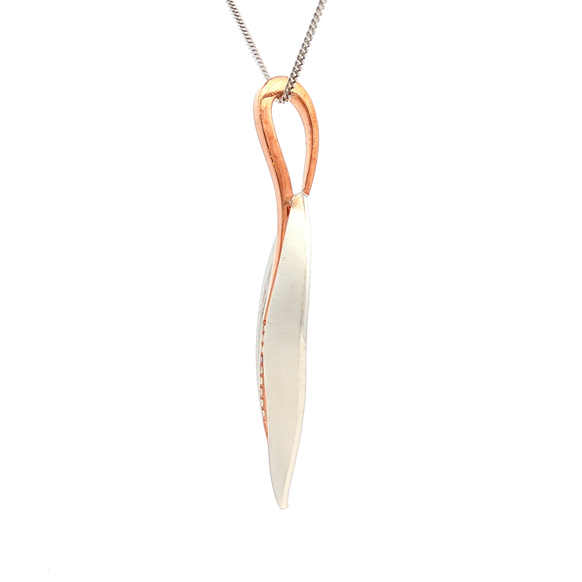 Breuning Exclusive Two-Tone Rhodium Plated Pendant