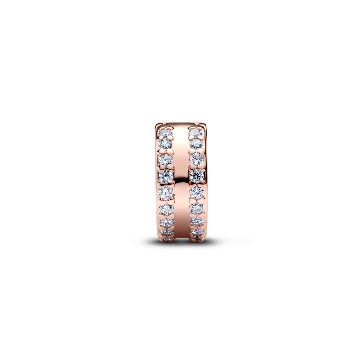 Pandora Double Lined Pavé Clip Charm