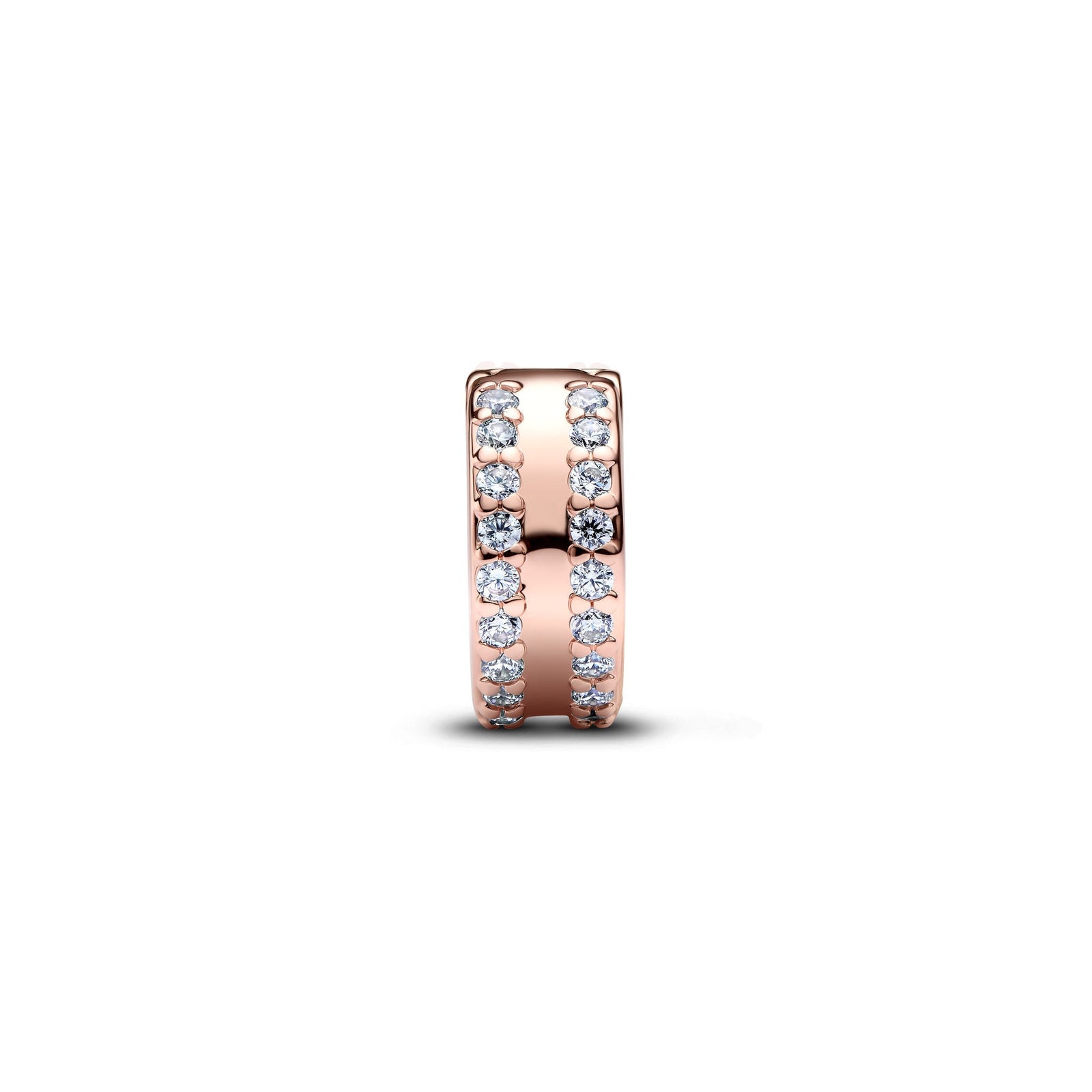 Pandora Double Lined Pavé Clip Charm
