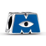 Disney Pixar Monsters, Inc. Logo M Charm