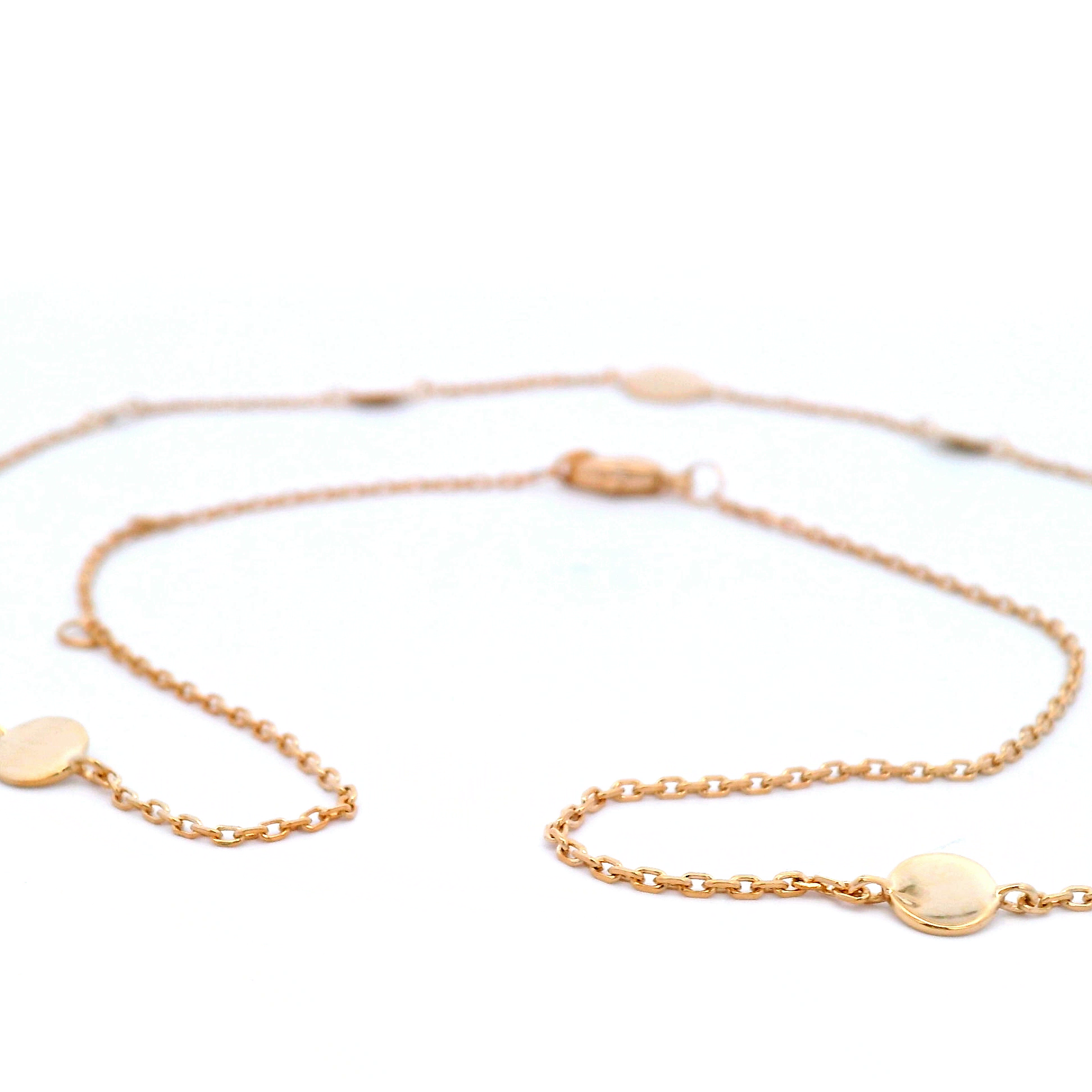 Multi Disc Necklet in Yellow Gold
