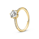 Pandora Shine Crown Ring w Clear CZ