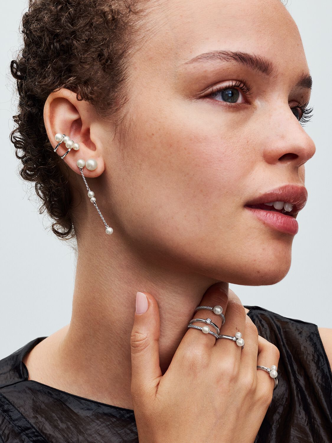 Pandora Duo Treated Freshwater Cultured Pearls Ring