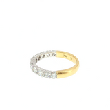 18K Yellow Gold and White Gold Diamond Ring