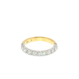 18K Yellow Gold and White Gold Diamond Ring