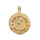 Pandora Sagittarius Zodiac Oversized Medallion Charm
