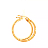 Classic Hoop Earrings in Yellow Gold