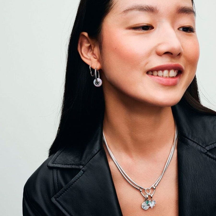 Friendship Opalescent Double Dangle Charm