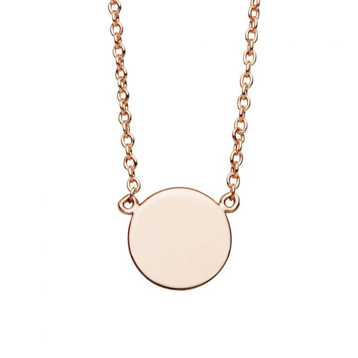 Flat Disc Necklace
