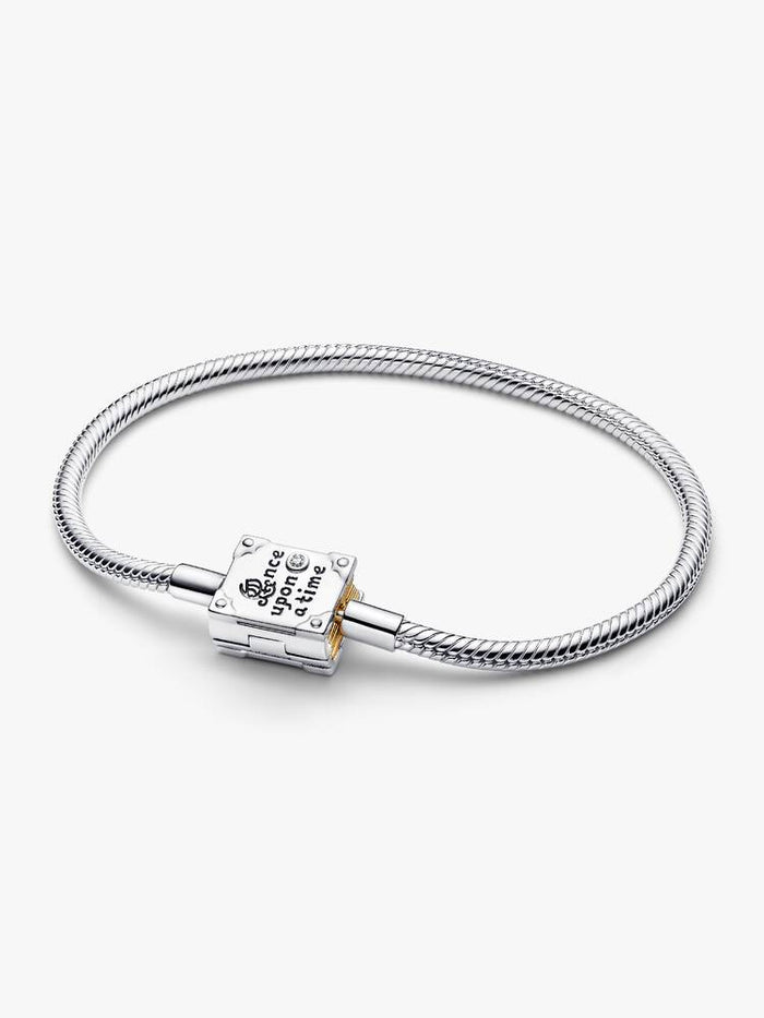 Disney Princess sterling silver and 14k gold-plated bracelet with 0.012 ct TW G-I VS+ round brilliant very good cut lab-grown diamond