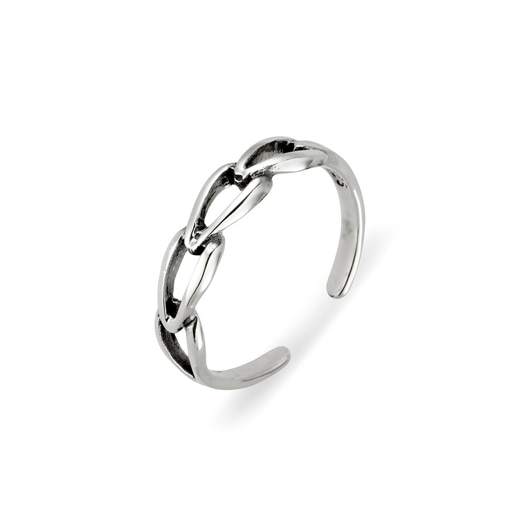 Sterling Silver Chain Link Toe Ring