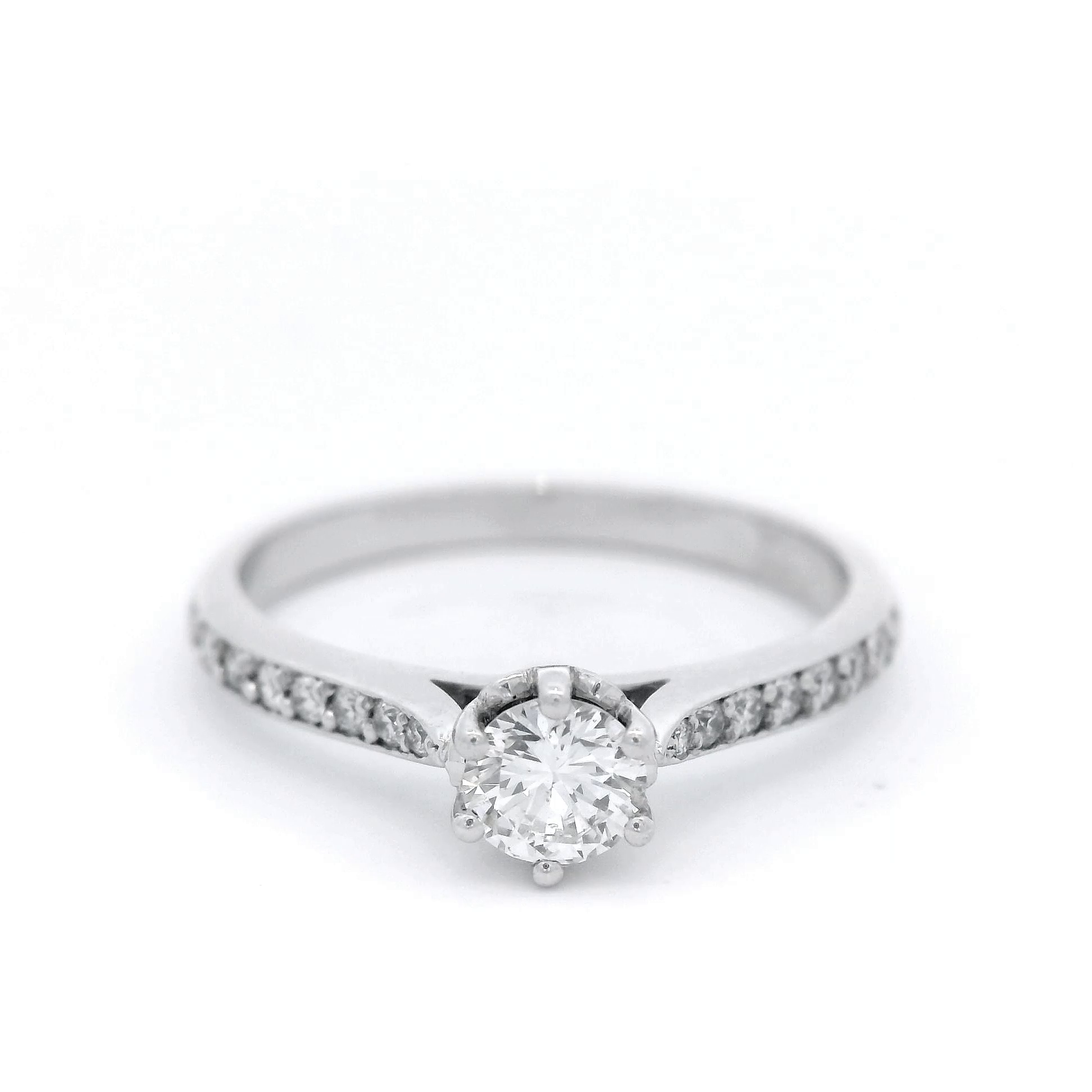 Multi Set Diamond in White Gold Ring