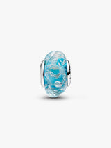 Pandora Turquoise Murano Glass & Glitter Charm