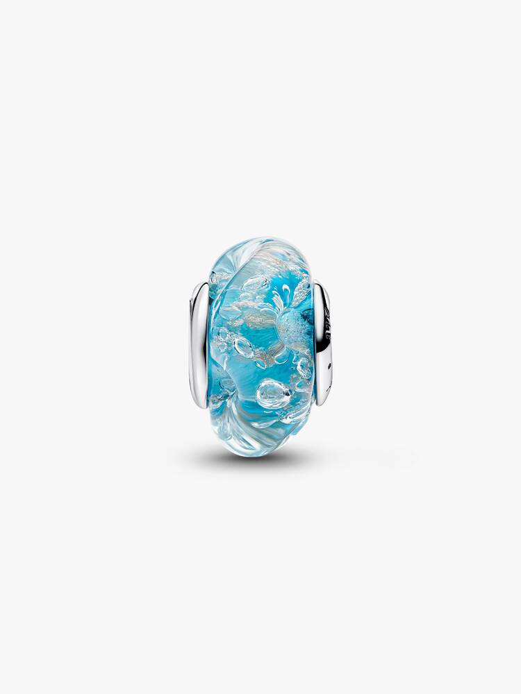 Pandora Turquoise Murano Glass & Glitter Charm