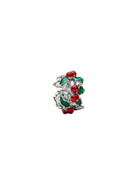 Pandora Christmas Holly Charm