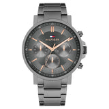 Tommy Hilfiger Grey Steel Dark Grey Dial Multi-function Men's Watch