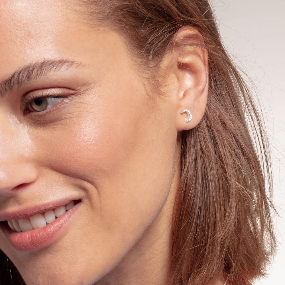 Thomas Sabo Moon Silver Ear Studs