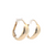 Grad Clip Post Earring in Yellow Gold