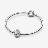 Square Sparkle Halo Charm