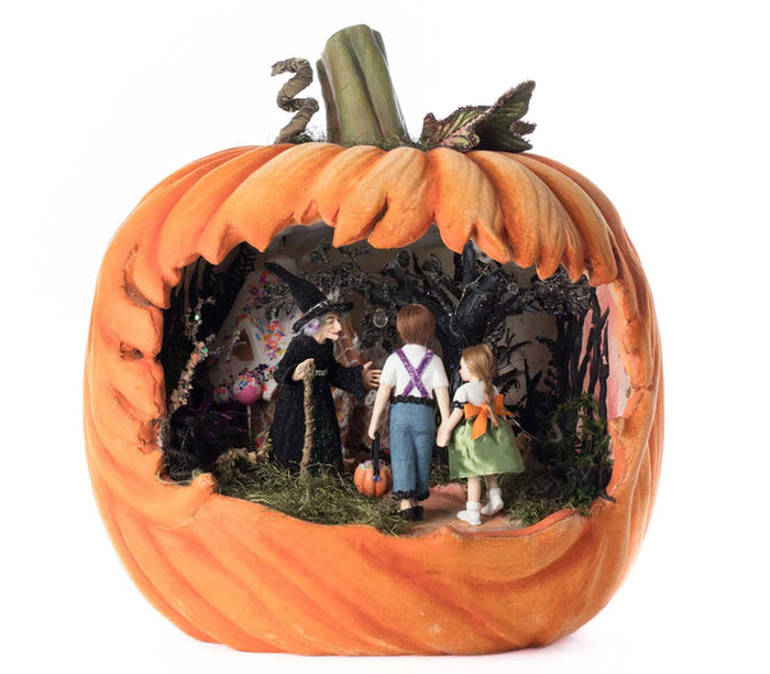 Katherine's Collection Hansel and Gretel Pumpkin Scene